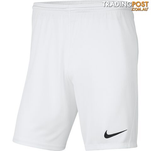 Nike Mens Dri-Fit Park Shorts - White - NIKE - 193654340896