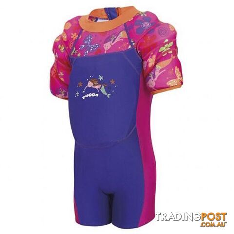 Zoggs Mermaid Flower Water Wings Adjustable Buoyancy Floatsuit - Plum - ZOGGS -...