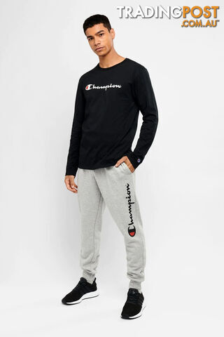 Champion Mens Script Cuff Pant - Grey - CHAMPION