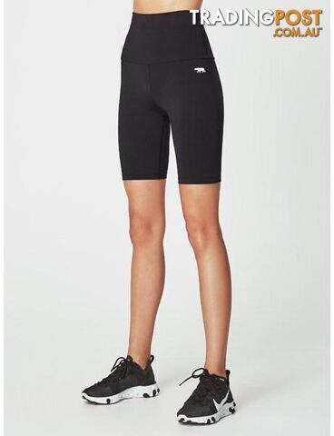 Running Bare Spin Class Bike Womens Tight - Black - RUNNING BARE - 9315800330129