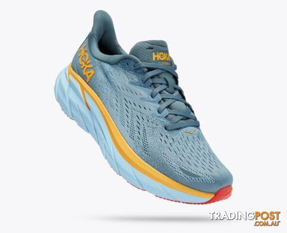 Hoka Clifton 8 Mens Running Shoe - Goblin Blue/Mountain Spring - HOKA