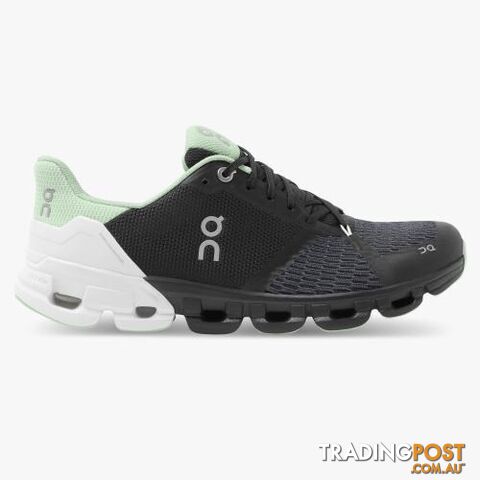 On Cloudflyer Womens Running Shoe - Black/White - ON - 7630040574686