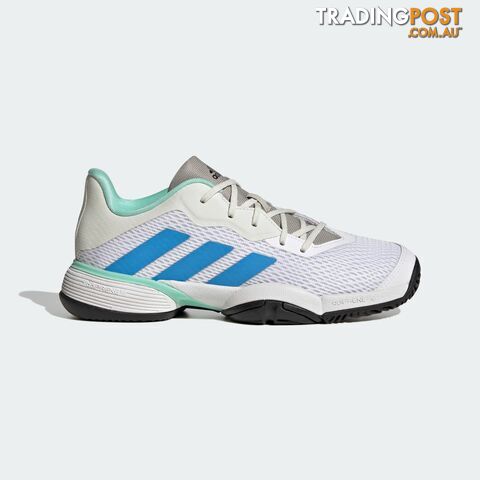 Adidas Barricade Kids Tennis Shoe - White - ADIDAS