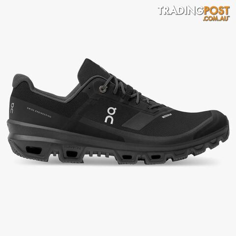 On Cloudventure Waterproof Mens Running Shoe - Black - ON