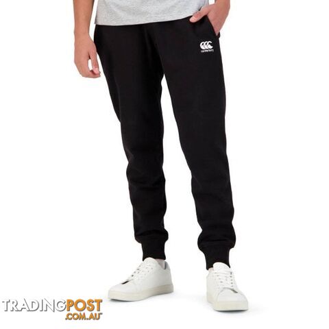 Canterbury Mens Tapered Fleece Cuff 32 Pant - Black - CANTERBURY