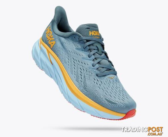 Hoka Clifton 8 Mens Running Shoe - Goblin Blue/Mountain Spring - HOKA