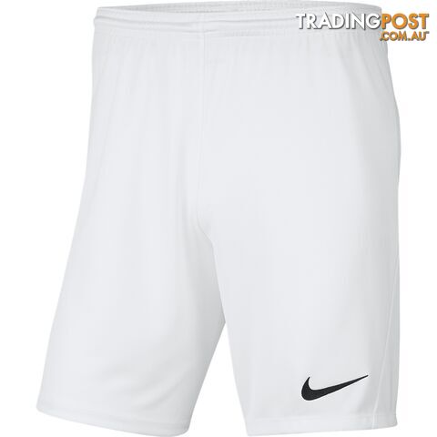 Nike Park Knit III Youths Short - White - NIKE - 193654347499