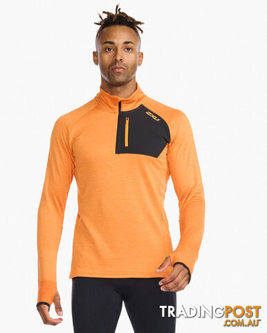 2XU Mens Ignition 1/4 Zip Top - Turmeric - 2XU