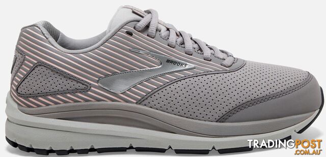 Brooks Womens Addiction Walker 2 (B) Walking Shoe-Shark/Alloy/Oyster - BROOKS -...