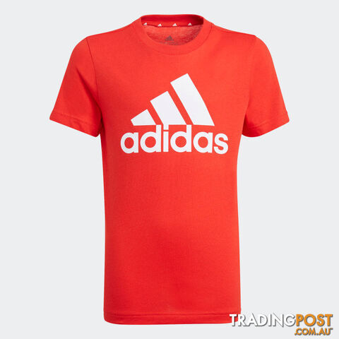 Adidas Boys Big Logo Tee - Red - ADIDAS