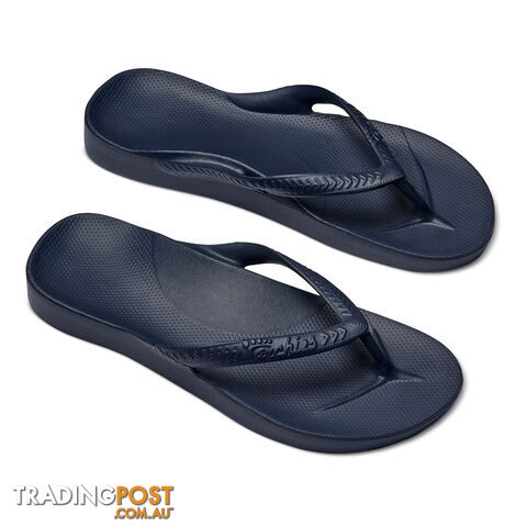 Archies Adults Arch Support Thongs - Navy - ARCHIES