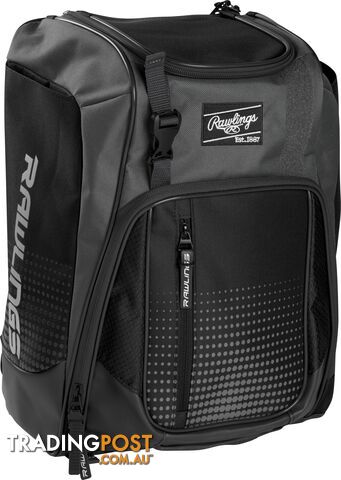 Rawlings Franchise Players Baseball/Softball Backpack - Black - RAWLINGS