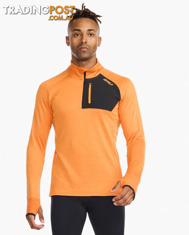 2XU Mens Ignition 1/4 Zip Top - Turmeric - 2XU