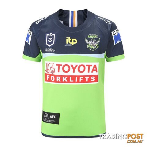 ISC Kids Canberra Raiders 2022 Home Jersey - Green/Navy - ISC