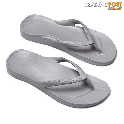 Archies Adults Arch Support Thongs - Grey - ARCHIES