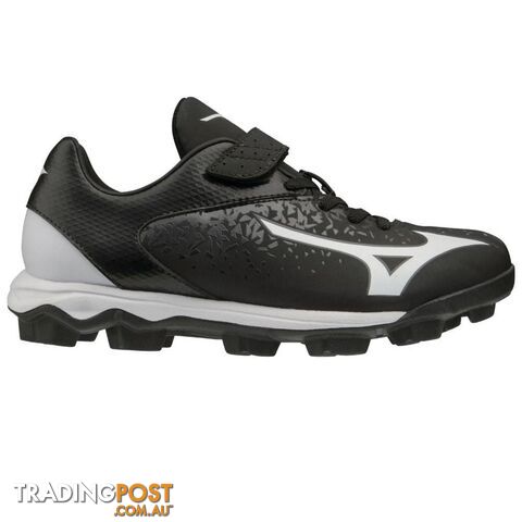 Mizuno Junior Wave Select Nine Moulded Baseball/Softball Cleat - Black/White -...