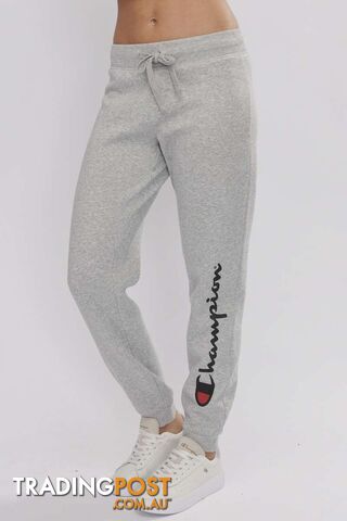 Champion Womens Script Cuff Pant - Grey - CHAMPION - 9351950114837