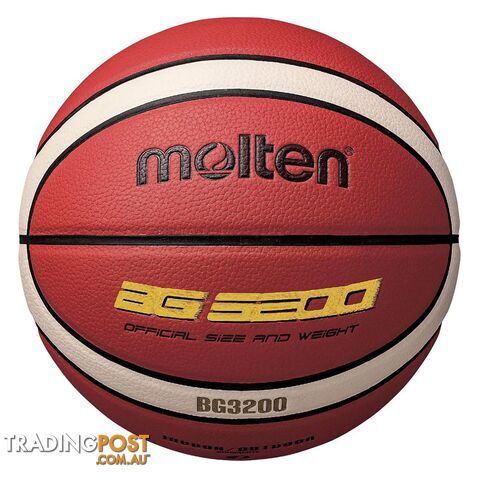 Molten BG3200 Series Size 6 Basketball - Tan - MOLTEN - 4905741892036