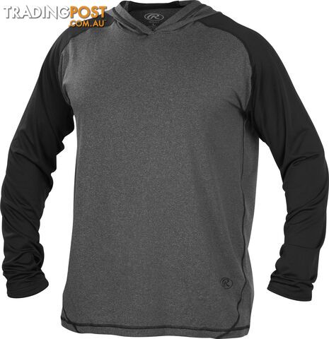 Rawlings Adult Hurler Lightweight Hoodie - Graphite/Black - RAWLINGS