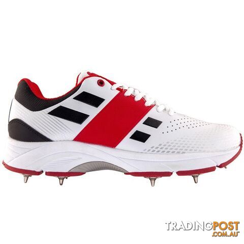 Gray Nicolls Players Full Spike Size:8 Cricket Shoe - White lSize 14 -...