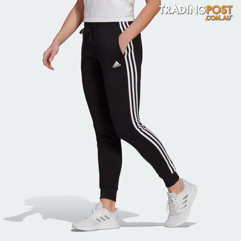 Adidas Womens 3S Fl Cuffed Pant - Black - ADIDAS