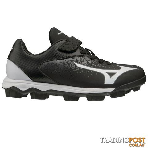 Mizuno Junior Wave Select Nine Moulded Baseball/Softball Cleat - Black/White -...