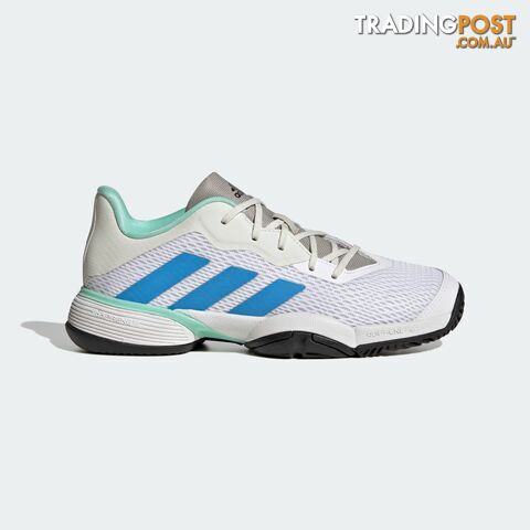Adidas Barricade Kids Tennis Shoe - White - ADIDAS