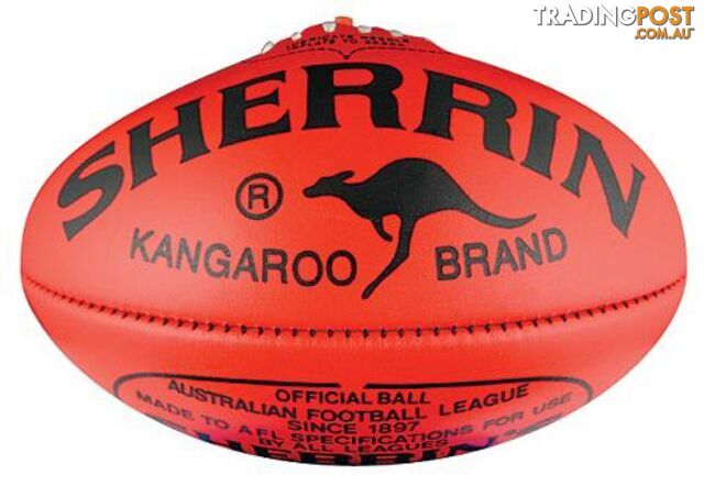 Sherrin KB Leather Size 5 AFL Ball - SHERRIN - 9319966118409