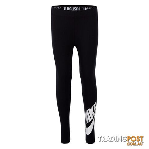Nike Junior Girls Leg A See Logo Legging - Black - NIKE - 617844601548