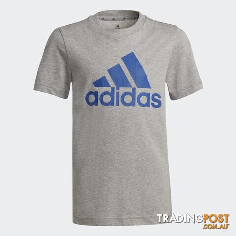 Adidas Boys Big Logo Tee - Grey - ADIDAS