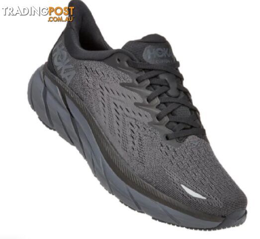 Hoka Clifton 8 D Womens Running Shoe - Black/Black - HOKA