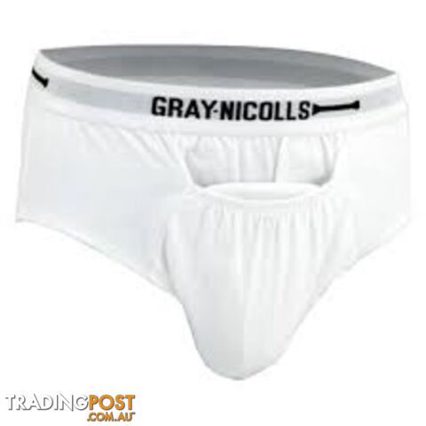 Gray-Nicolls Cricket Mens Briefs - White - GRAYNICOLLS