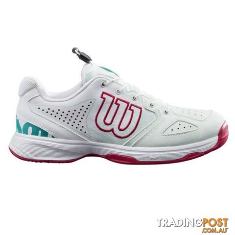 Wilson Kids Kaos QL Tennis Shoe - Sea/White/Sangria - WILSON