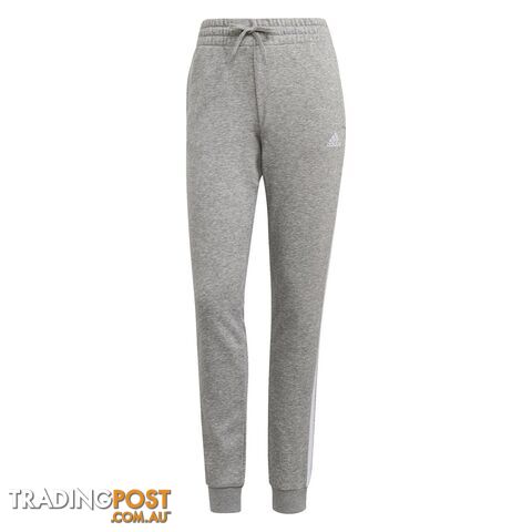 Adidas Womens 3 Stripe Ft C Pant - Medium Grey Heather/White - ADIDAS -...