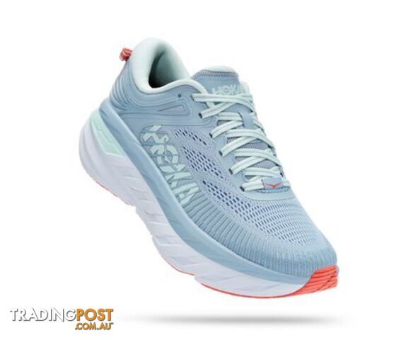Bondi 7 Womens Running Shoe - Blue Fog/Blue Glass - HOKA