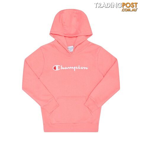Champion Kids Script Hoodie - Pink - CHAMPION