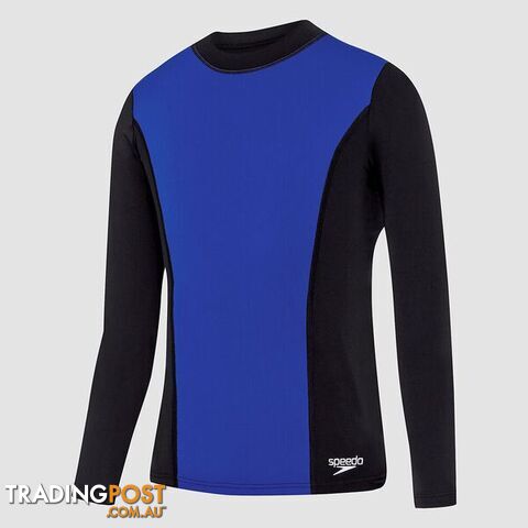 Speedo Boys Active LS Rashie - Black/Speed - SPEEDO