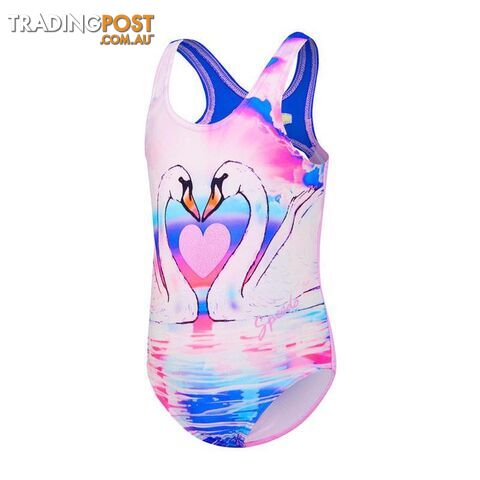 Speedo Junior Girls Swan Dream One Piece - Swan Dream - SPEEDO - 9348729949530