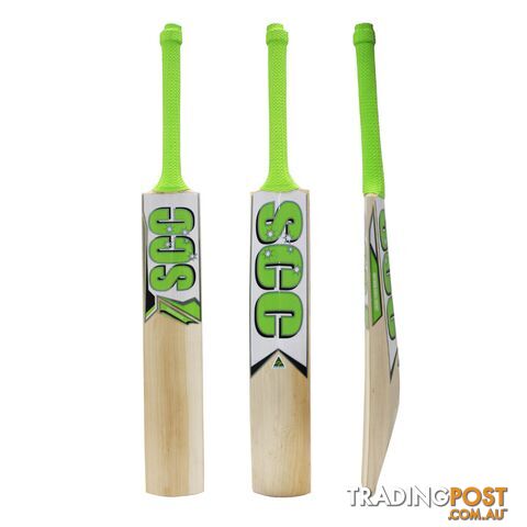 SCC Daniel Sams Elite Conqueror SH Cricket Bat Fluro Green - SCC