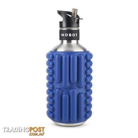 Mobot Big Bertha 1.2L Foam Roller Water Bottle - Blue Steel - MOBOT