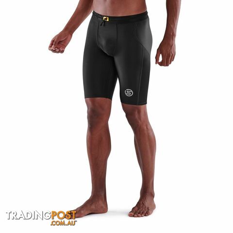 Skins Series-3 Mens Half Tights - Black - SKINS - 5056411800970