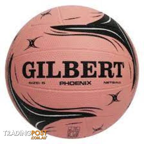 Gilbert Phoenix Netball Size 5 - Pink - GILBERT - 9312555314541