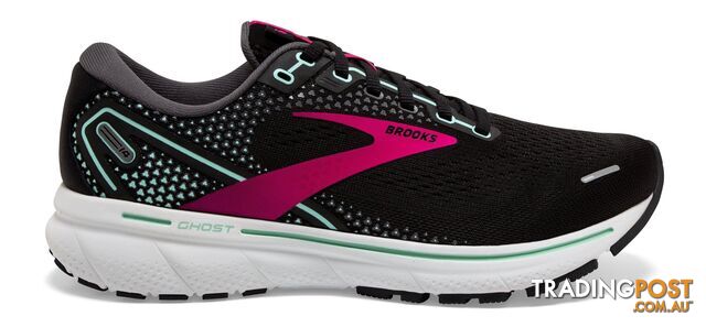 Brooks Womens Ghost 14 B Black - BROOKS