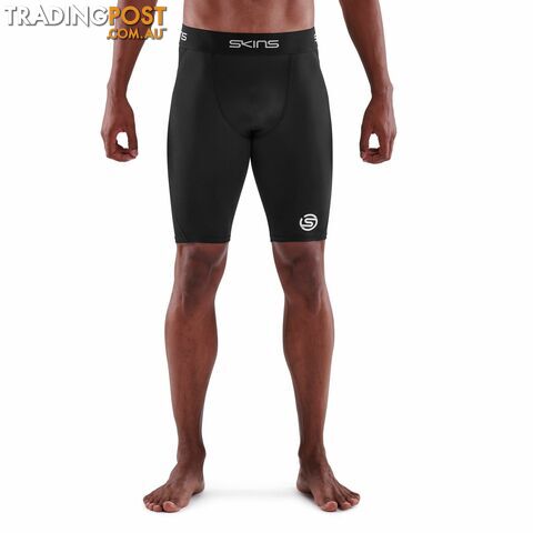 Skins Series-1 Mens Half Tights - Black - SKINS - 5056411802264