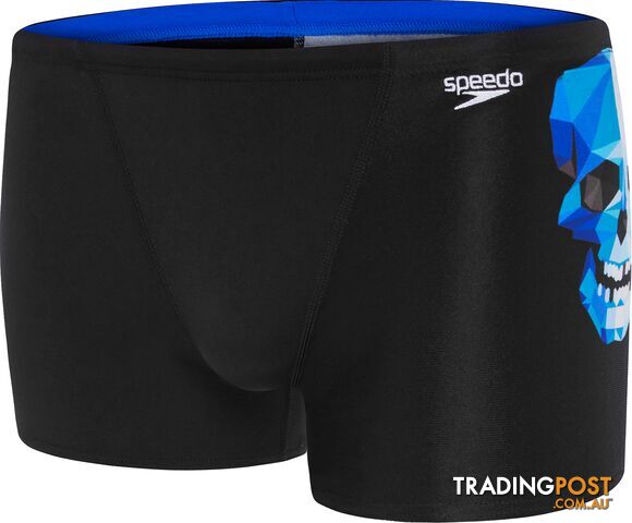 Speedo Boys Dia Skull Aquashort - Black/Blue - SPEEDO - 9348729958174