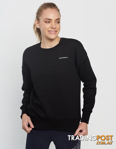 NB Womens Crew Womens Black - NEWBALANCE - 195481045098