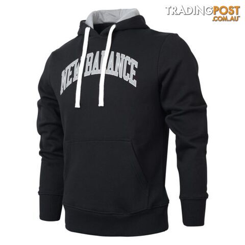 New Balance Mens Logo Hoodie- Black - NEWBALANCE - photo 1 of 1