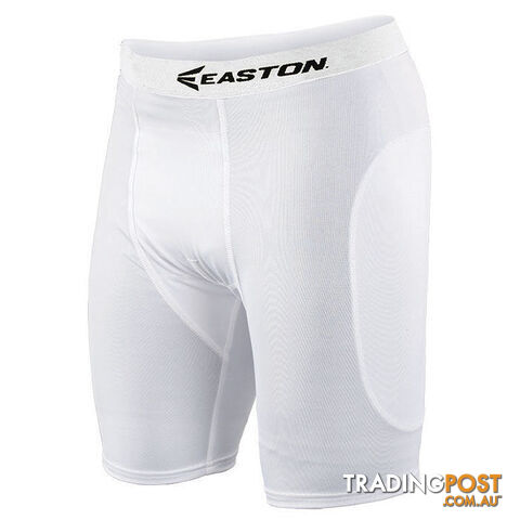 Easton Mens Baseball/Softball Sliding Shorts - White - EASTON