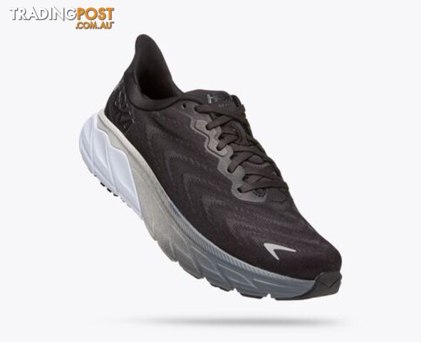 Hoka Arahi 6 Mens Running Shoe - Black/White - HOKA
