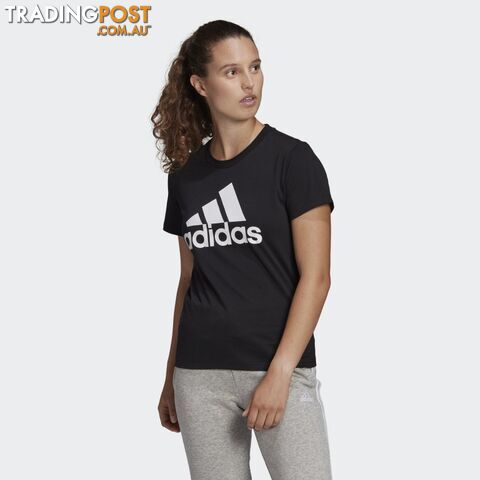 Adidas Womens Big Logo Tee - Black - ADIDAS